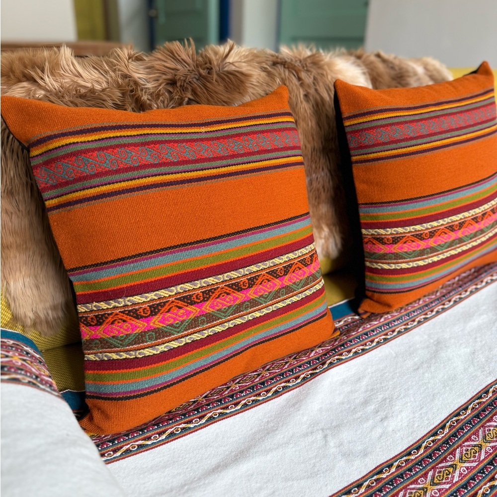 Colorful Striped Throw Pillows